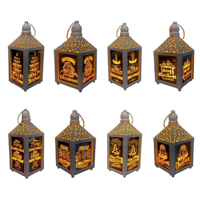 

S19Z 1 Piece Lantern for Outdoor Indoor Hanging Christmas Day Decorations Lanterns for Outdoor Indoor Use LED Garden Lanterns