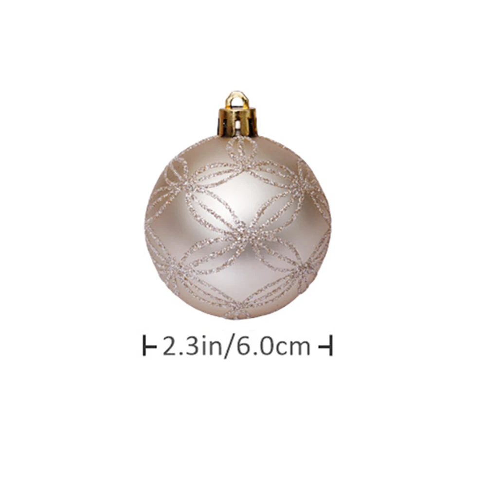 

30pcs 6cm Christmas Xmas Tree Ball Bauble Hanging Balls Home Party Ornament Xmas Tree Decor Party Wedding Ornament Ball D01