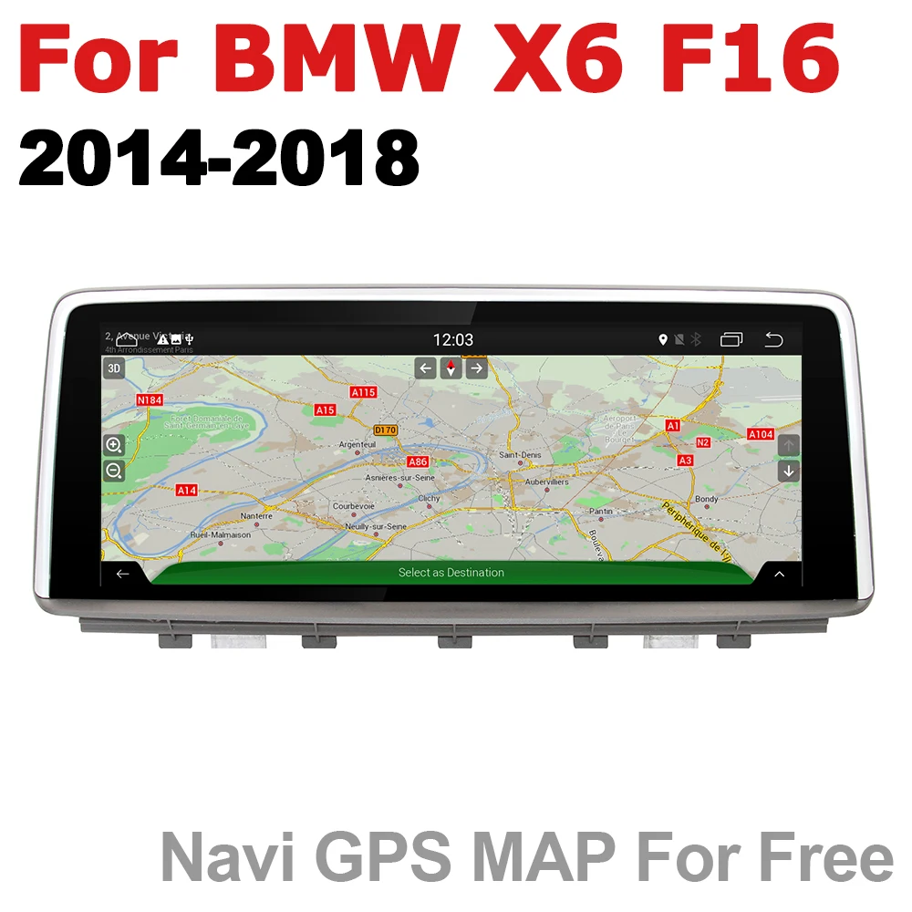 Car Radio 2 Din GPS Android Navigation For BMW X6 F16 2014~2018 NBT AUX Stereo Multimedia Touch Screen Original Style | Автомобили и