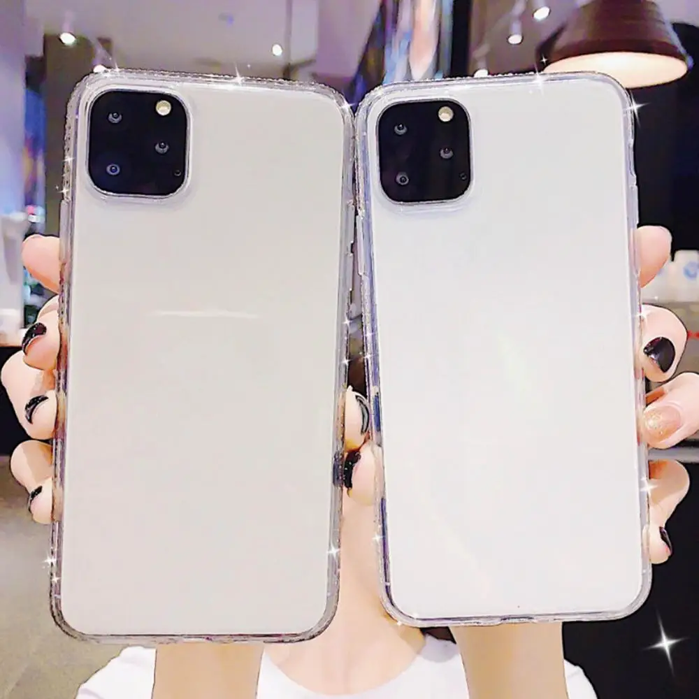 Блестящий чехол для телефона с бриллиантами и блестками iphone 6 6s 7 8plus X XR XS 11pro max