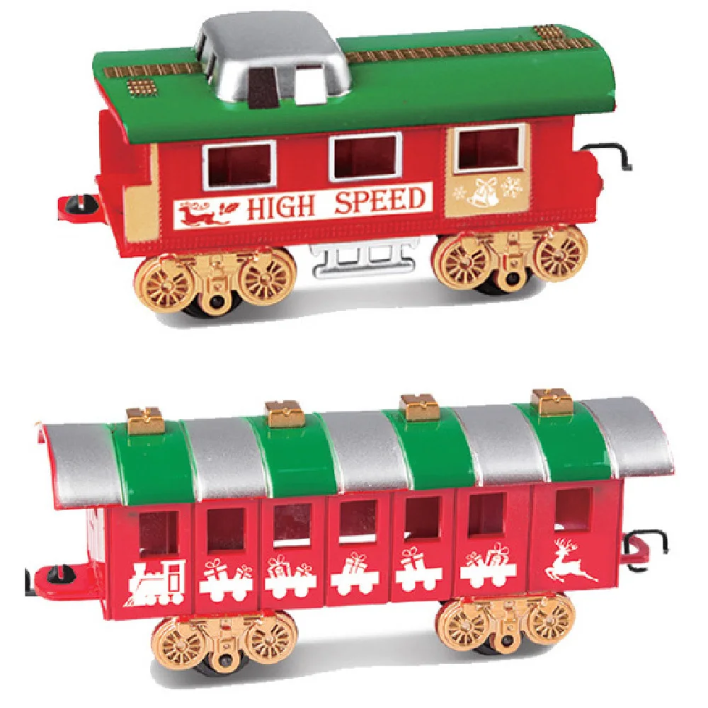 Рождественская игрушка электрический трек поезд светильник музыкальная функция