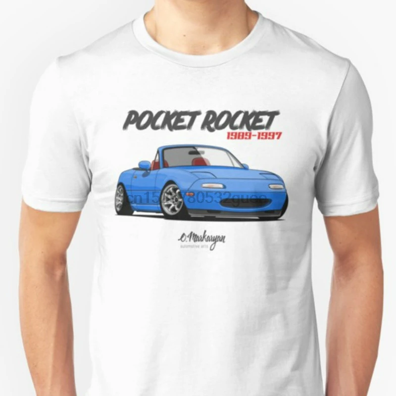 Модная крутая Мужская футболка женская забавная Mx 5 Miata (синяя) индивидуальная