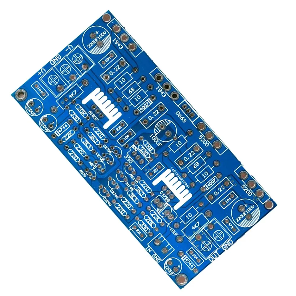 200 Вт моно усилитель мощности PCB 1943+ 5200 для аудиофила DIY