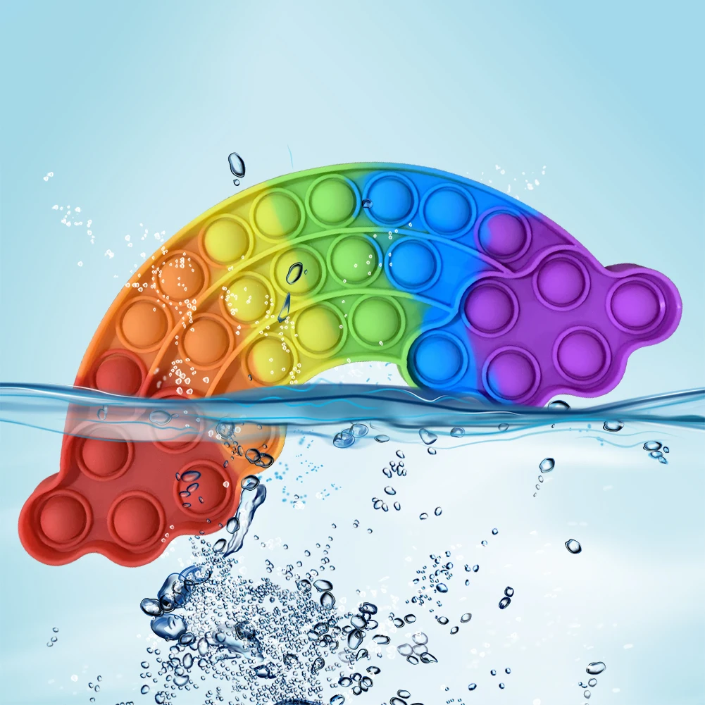 

Colorful Clouds Push Bubbles Sensory Toys Relieve Pressure Adult Children's Mental Arithmetic Concentration Desktop Puzzle Toys