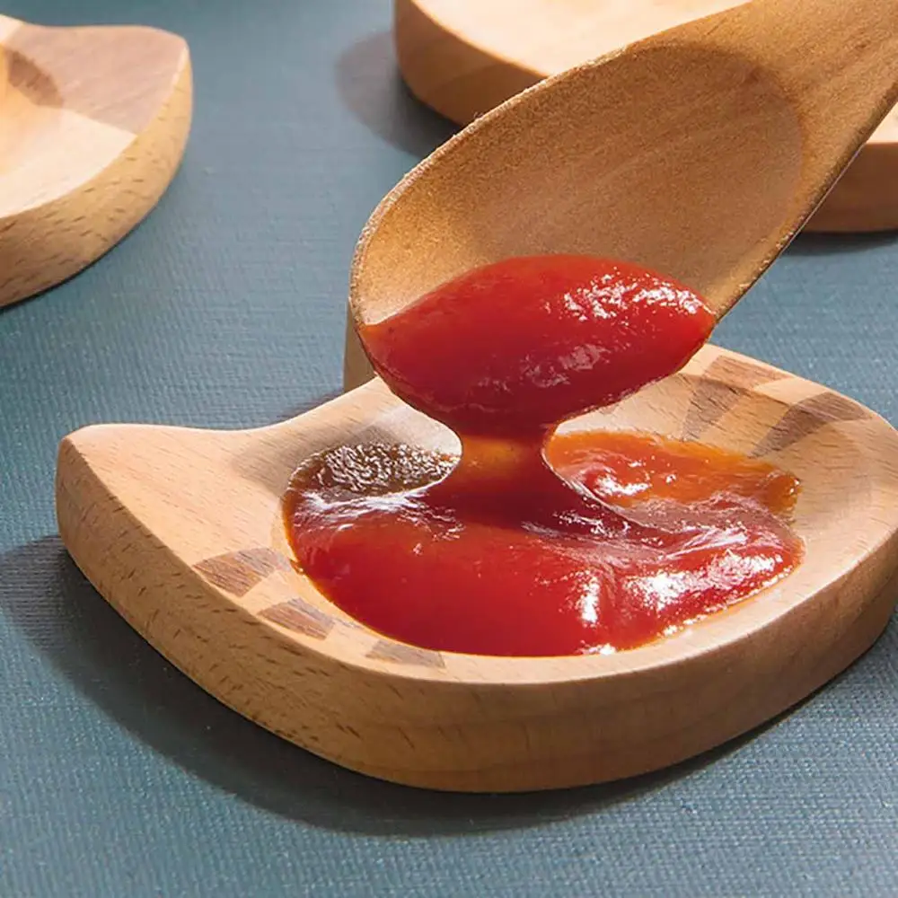 Тарелка из натурального Букового салата в форме кошки васаби блюдо для закусок