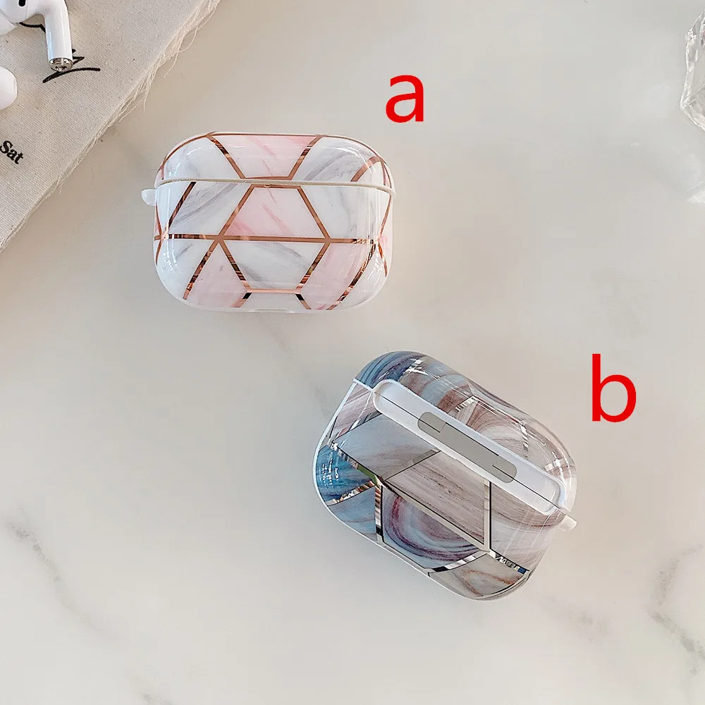 Чехол LOVECOM с мраморным покрытием для наушников AirPods Pro силиконовый чехол