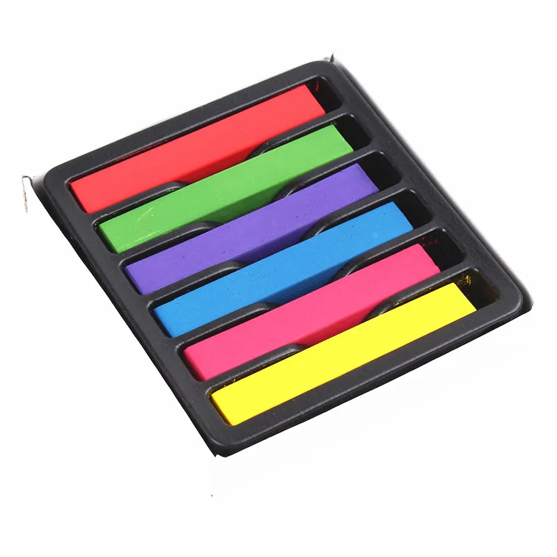 12 Colors Hair Chalk Powder Temporary Non-toxic Dye Pastel Multicolor Paint Party Beauty Soft Salon Pastels Crayons | Красота и
