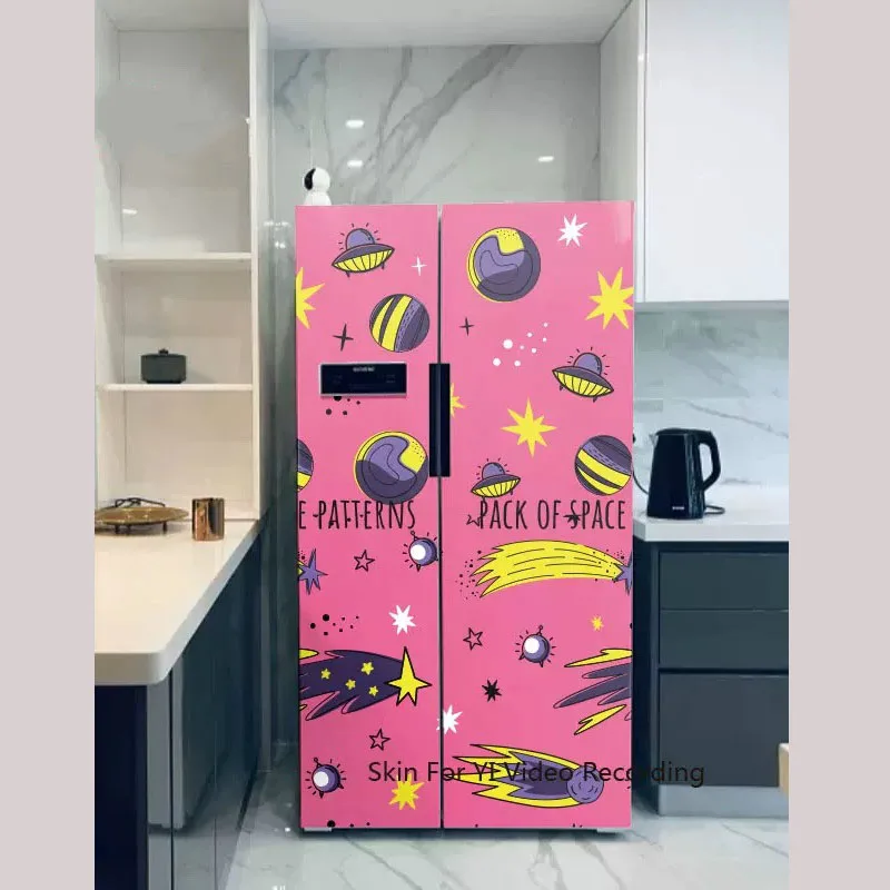Полностью наклейки на холодильник декоративные водонепроницаемые и безщеточные