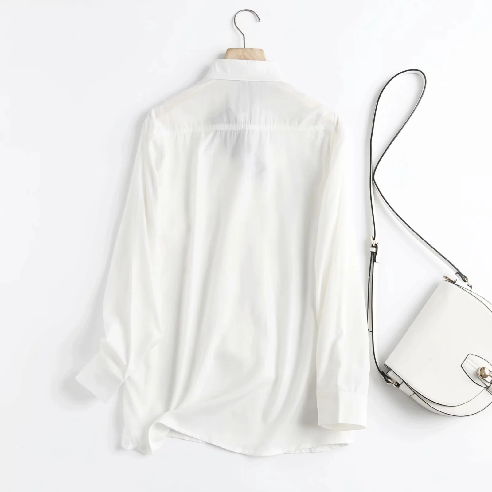 

Withered England Fashion Big Pockets Oversize Tencel Lyocell Blouse Women Blusas Mujer De Moda 2021 Causal Denim Shirt Women