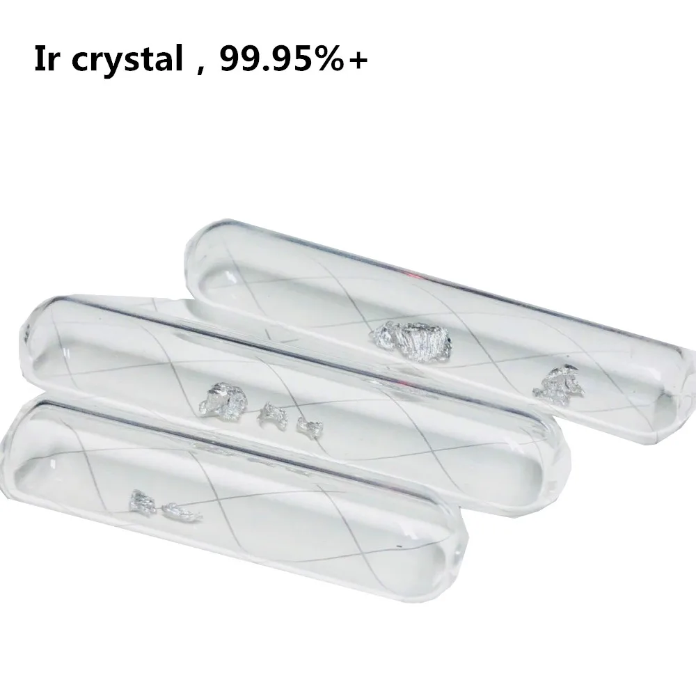 

1 Gram 99.95% Pure Iridium Glass Seal Ir Element for Hobby Collection Research Experiment Free Shipping
