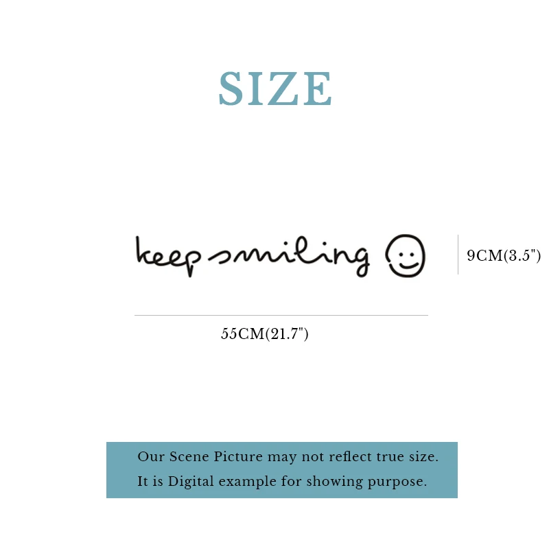 Самоклеящийся плакат Keep Smile Wall Декоративные наклейки для дома гостиной | Дом и сад