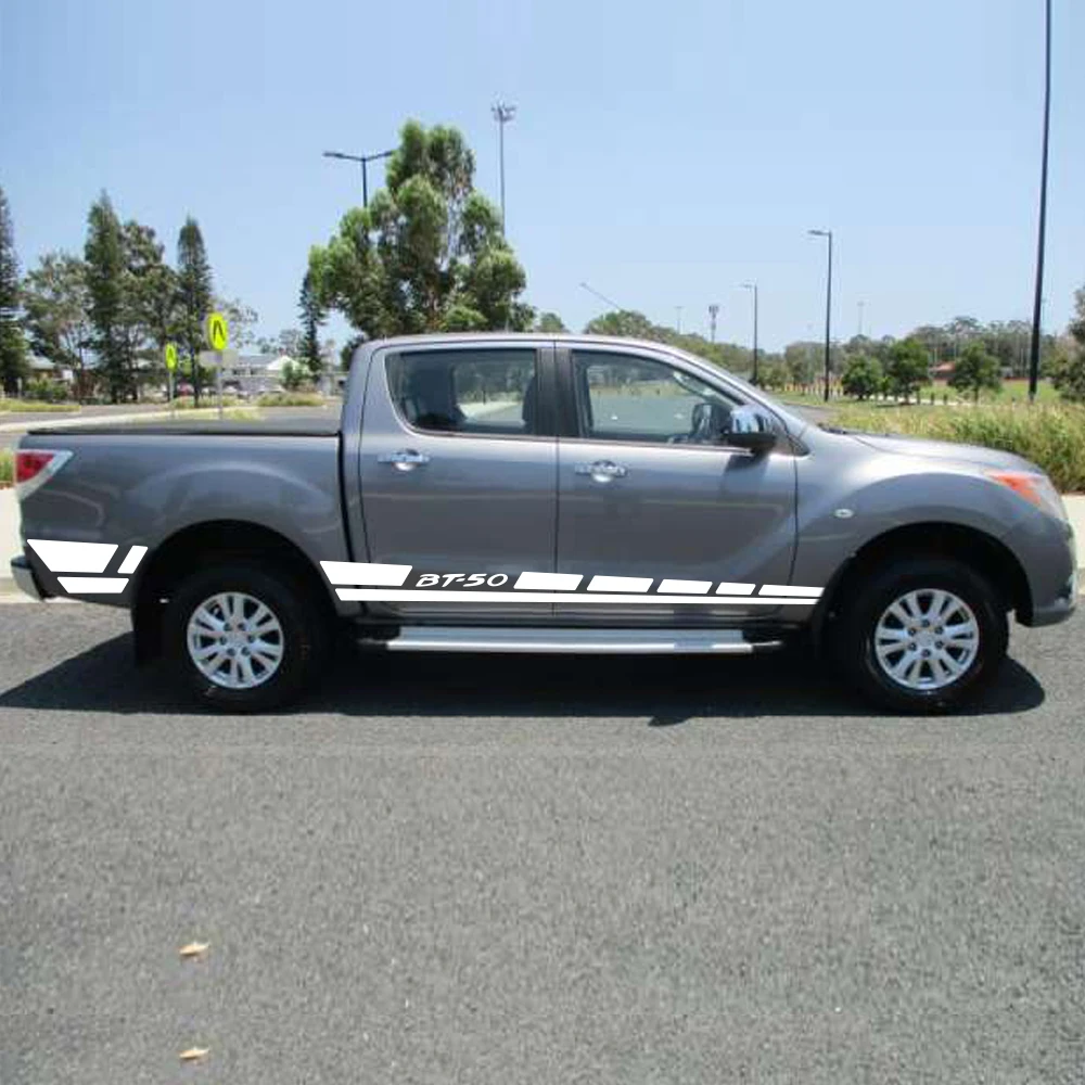 2 шт. градиентные виниловые наклейки для боковой двери MAZADA BT-50 2012 | Автомобили и