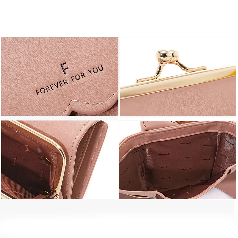 Новинка 2021 Женский кошелек Маленький модный для монет короткий многоцветный
