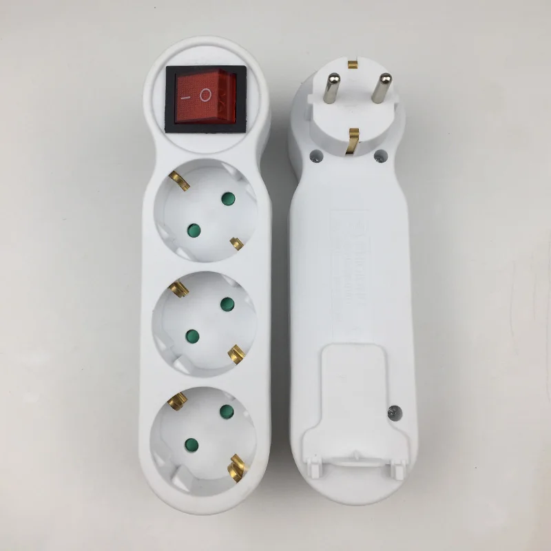 Розетка европейского и немецкого стандарта 3 Расширительных розетки с