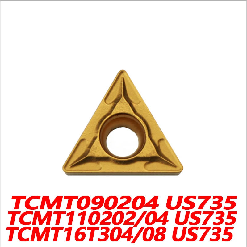

100% Original TCMT TCMT090204 US735 TCMT110202 TCMT110204 TCMT16T304 TCMT16T308 10pcs CNC lathe Insertion Carbide Insert Quality