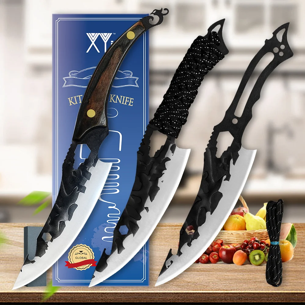 

Филейный нож QING из высокоуглеродистой стали в форме акулы, 6,5 дюйма, Подарочная коробка, точилка, камень, инструмент для мяса, рыбы, аксессуар...