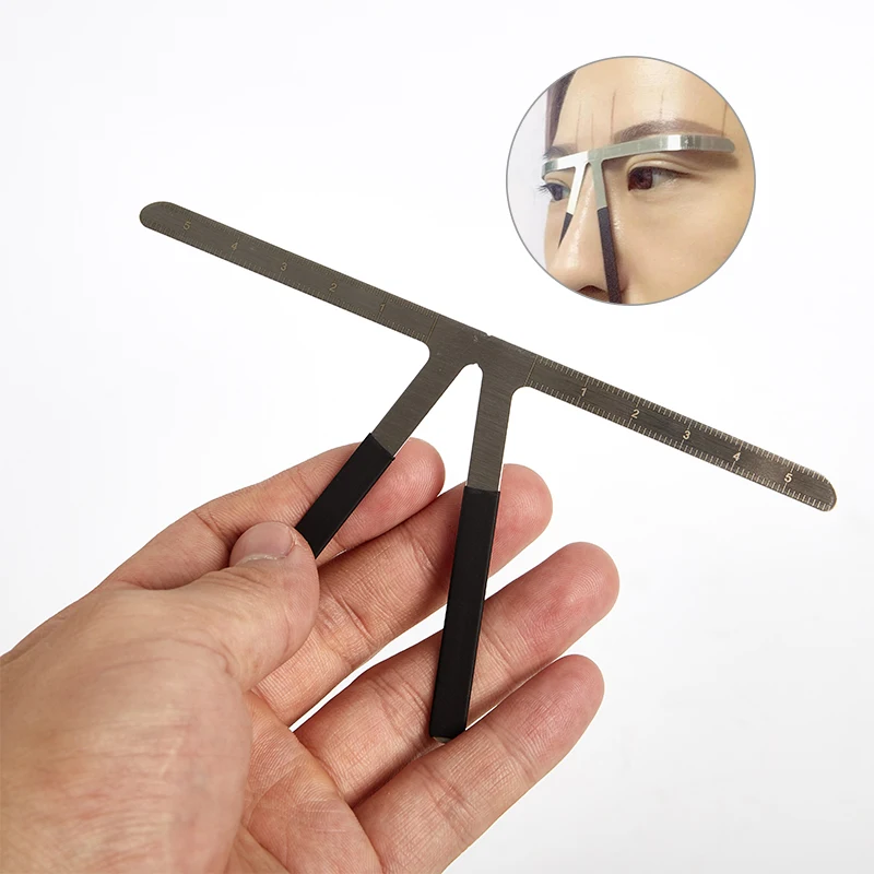

Микроблейдинг искусственная линейка формирователь шаблон определение перманентного макияжа бровей инструмент для измерения бровей