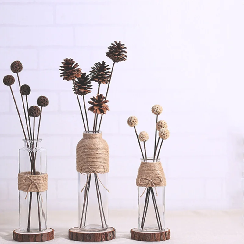 Стеклянные вазы прозрачная Гидропоника для воды Фотополимерная ваза сухих