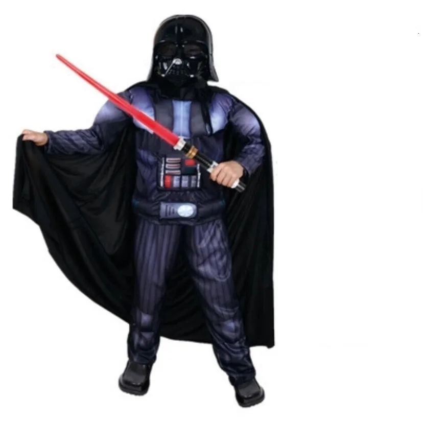 Костюм Дарта Вейдера для детей черный костюм с накидкой косплея на Рождество