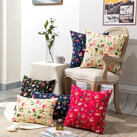 nordic style flamingo cactus cartoon double sided printing sofa cushion cover 1 piece without filling