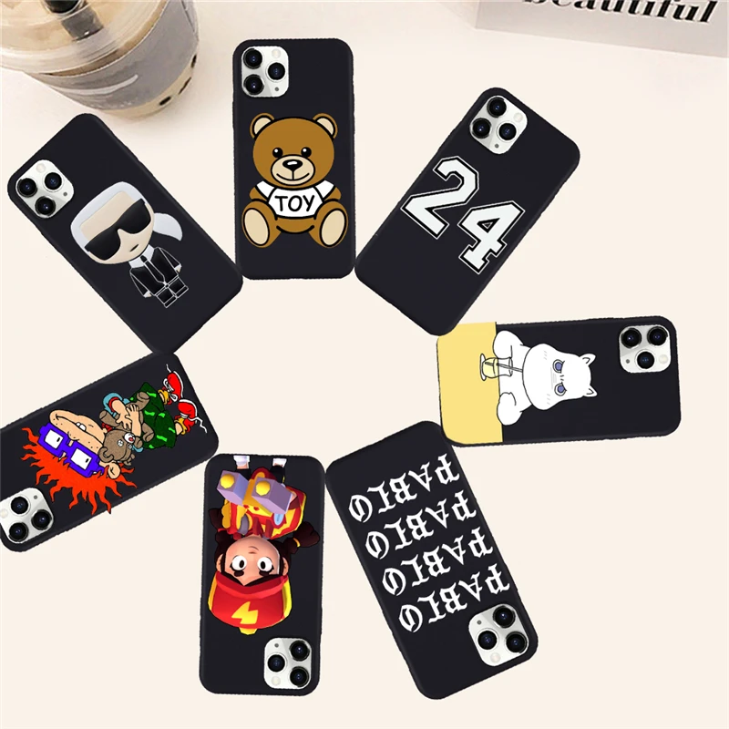 Черный ТПУ чехол для телефона VIP сделай сам iphone Samsung xiaomi huawei создание