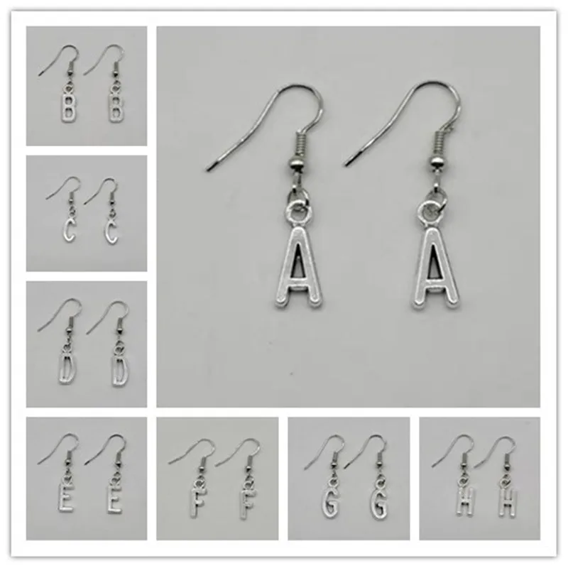 Модные A Z алфавитные серьги маленькие и милые подходят для