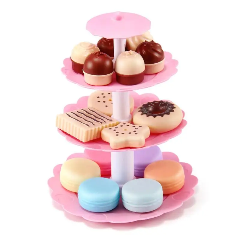 

Kids Children Cake Desserts Party Tea Set Pretend Role Play Food Toys