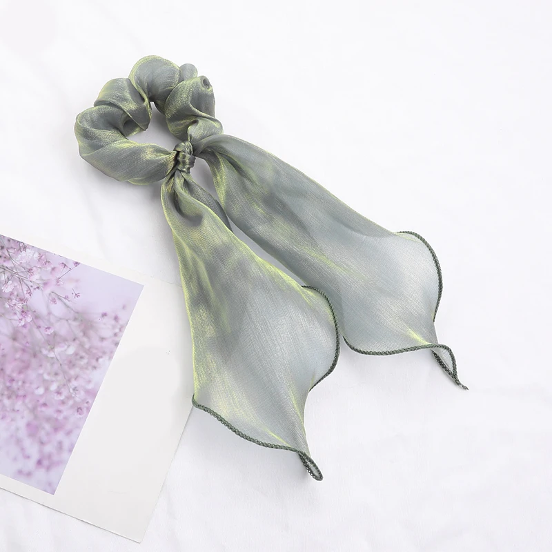 

New scarf, bowknot Women Hair Ponytail Holder, hair accessories for women. Rubber Summer headbands Elastic Hair ties for Girls