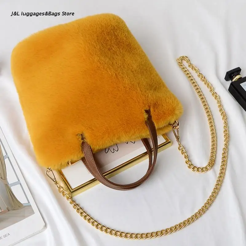 

Fashion Faux Fur Winter Bags Women Shoulder Crossbody Bag Handbag