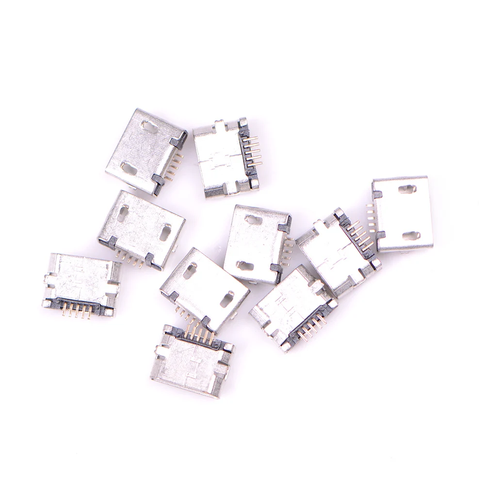 Новинка 10 шт. G18 Micro USB Type B Женский 5Pin разъем SMT порт PCB плата зарядка высокое