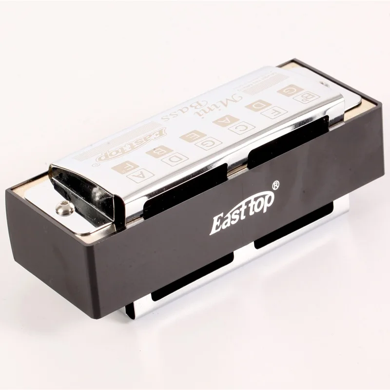 MN10 Easttop мини басовая Губная гармошка Арфы с серебряным карманом бас Armonica