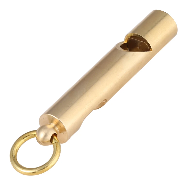 2 в 1 открывалка свисток для бутылок мини ручной полировки Латунь Брелок ключей