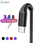 Кабель usb type c, кабель для быстрой зарядки и передачи данных, зарядное устройство, usb-кабель c для Samsung s10, s9, A51, xiaomi mi 10, redmi note 9s, 8t, телефон