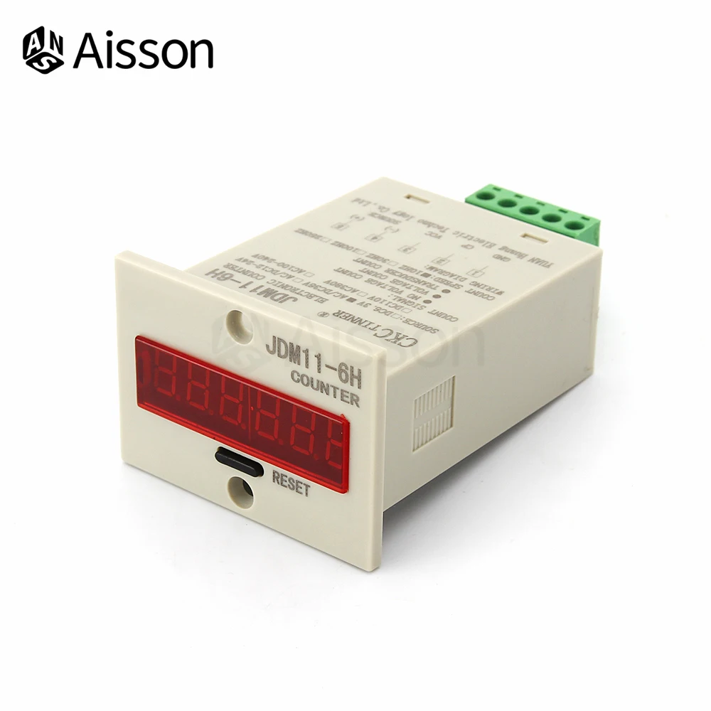 JDM11 6H 6 цифр электронный цифровой счетчик Дисплей AC380V 220V DC36V 24V 12V промышленности
