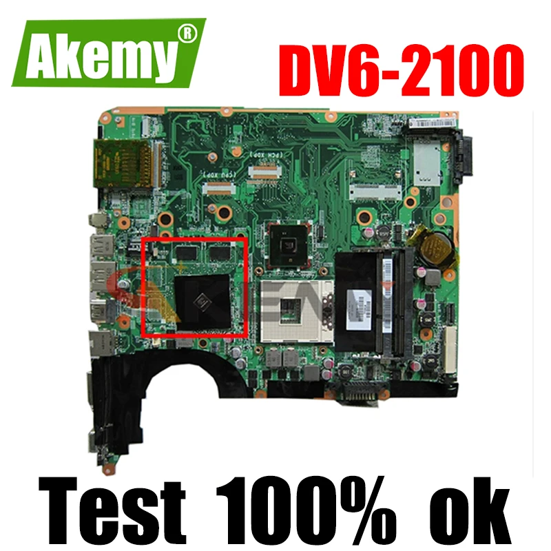 

Akemy 580976-001 аккумулятор большой емкости DA0UP6MB6F0 для струйного принтера Hp pavilion DV6 DV6-2100 Материнская плата ноутбука PM55 DDR3 G105M GPU Бесплатная Процесс...