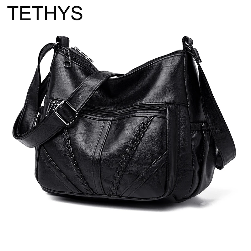 Женские сумки через плечо TETHYS дизайнерские из мягкой кожи высокого качества на