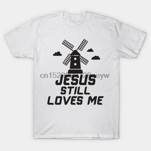 Мужская футболка Jesus still loves me windmill (3) Футболка женская футболка|Мужские футболки| |