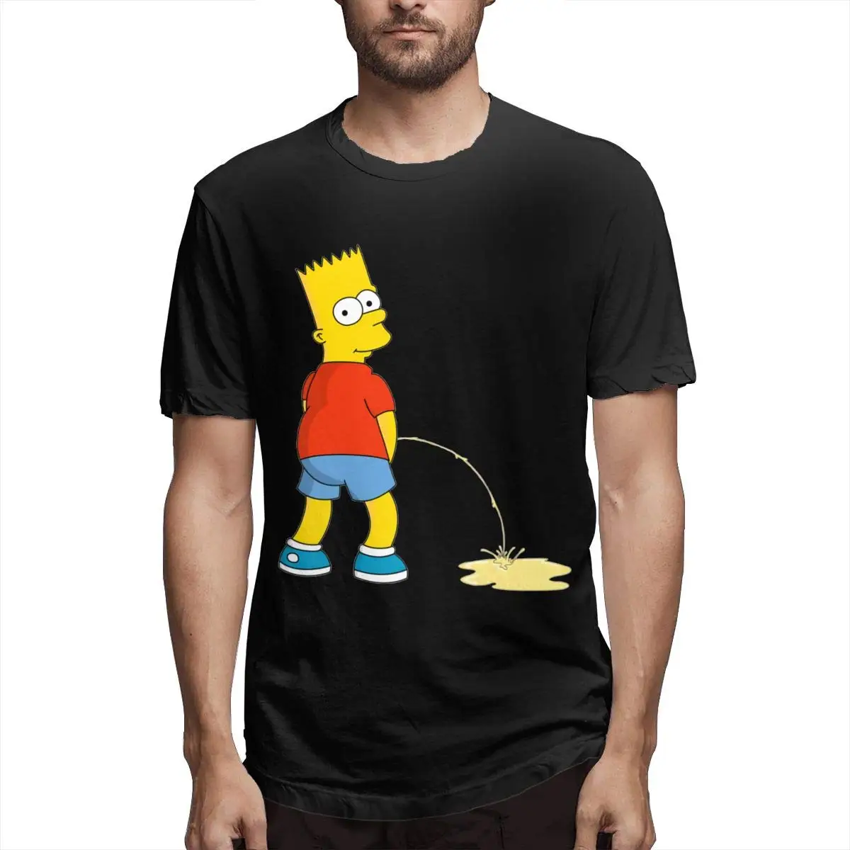 TSDFC Барт Симпсон Мужская классическая черная Унисекс wo футболка |