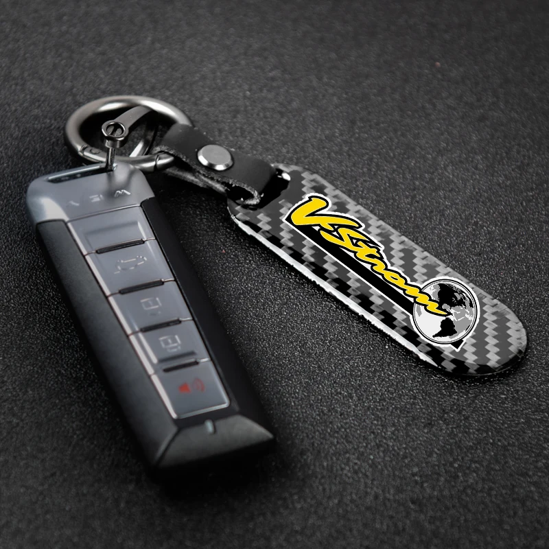 

Motorcycle accessories printing carbon fiber nameplate metal keychain free custom FOR Suzuki V strom V-STROM 650/XT DL650 Vstrom