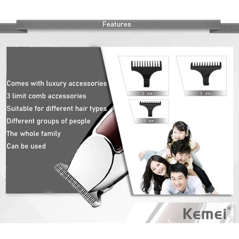 Проводной Электрический триммер для волос машинка стрижки бороды мужчин мощная