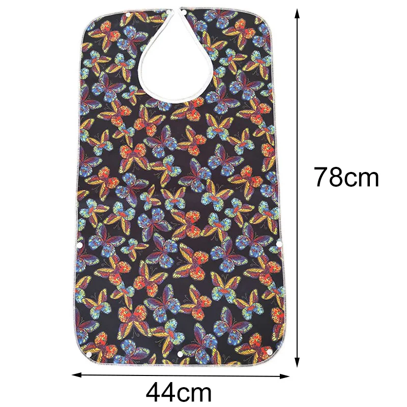 Водонепроницаемый взрослый нагрудник для еды Регулируемый напечатанный