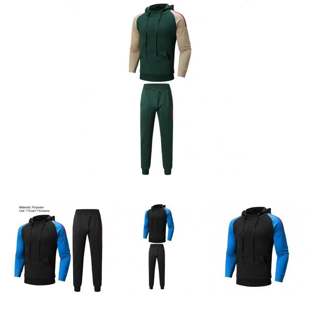 

Сказочный костюм с капюшоном, мягкий повседневный костюм с капюшоном, мужской спортивный костюм, брюки, костюм 2 шт./компл.