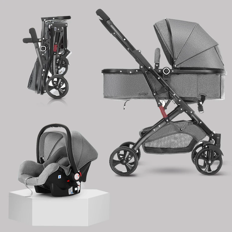 Прогулочная коляска BETSOCCI 3 в 1 складная амортизирующая | Мать и ребенок