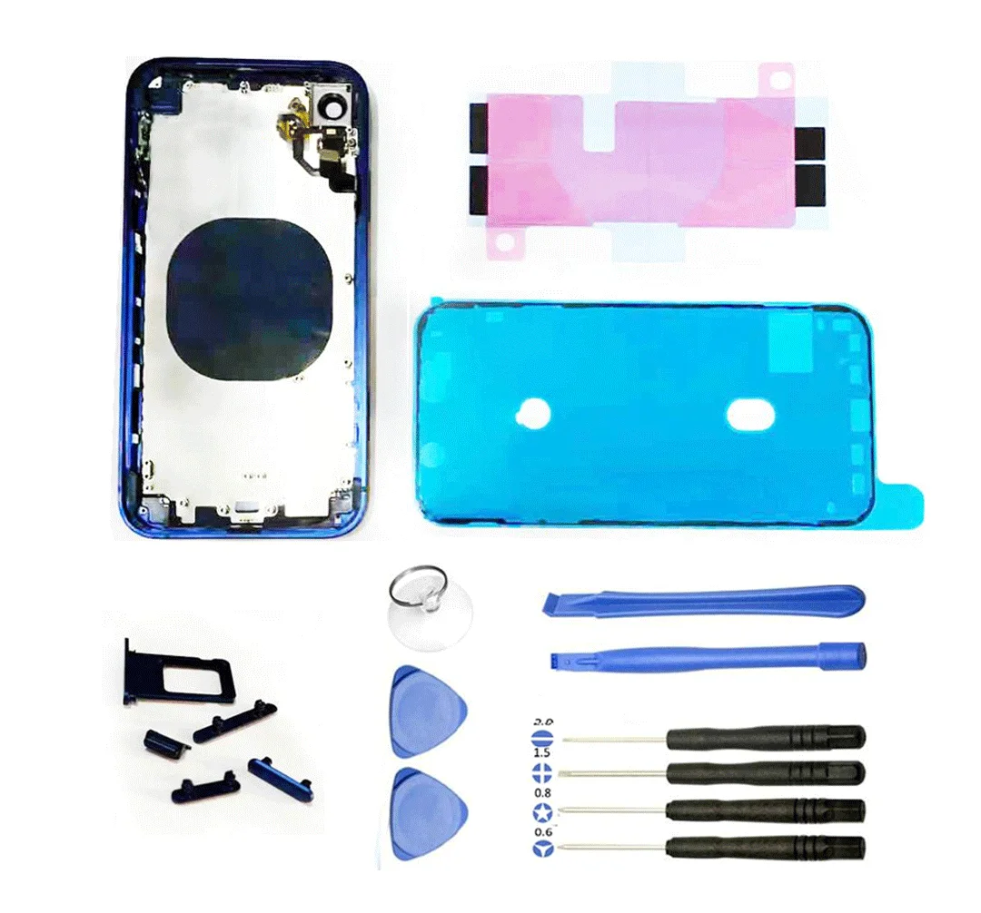 

high quality Aerospace-Grade Battery Cover Housing For iPhone XR 11 like 12 Alumium Edge Rear Chassis Replacement H2OK to XR 11
