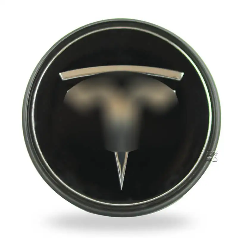 Водонепроницаемая светодиодная Синяя лампа 57 мм логотип TESLA ступицы колеса