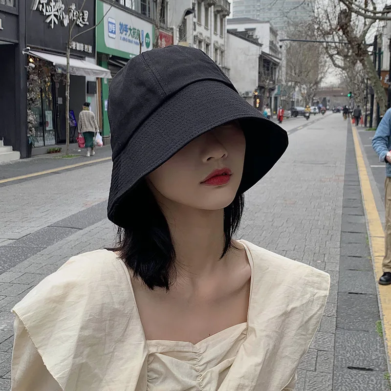 

Summer Unisex Thin Black Sun Hat Men Beige Brown Black Cotton Sun Hat Slogan Fisherman Bob Gorro