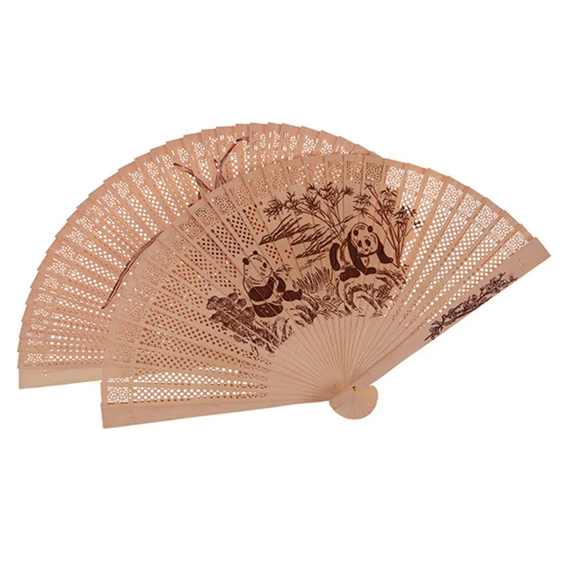 Китайский складывающийся веер Ладан дерева ручной коленчатый вентилятор Сандал