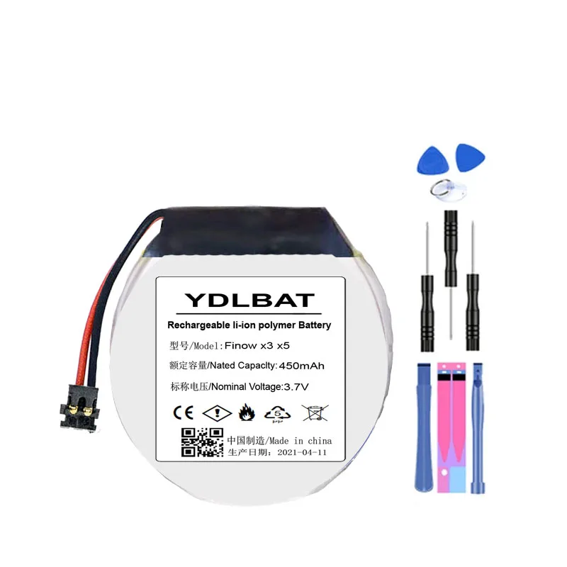 Аккумулятор YDLBAT 3 7 в для умных часов Finow x3 NO.1 D5 + x5 замена lem5 lem 5|Аккумуляторы