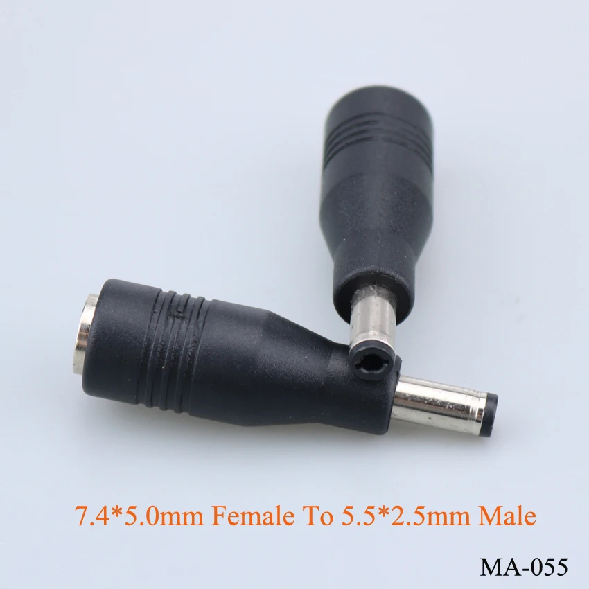 

1 Piece 7.4x5.0mm Female to 5.5x2.5mm DC Jack Connector for Laptop Power Adapter Extender Converter