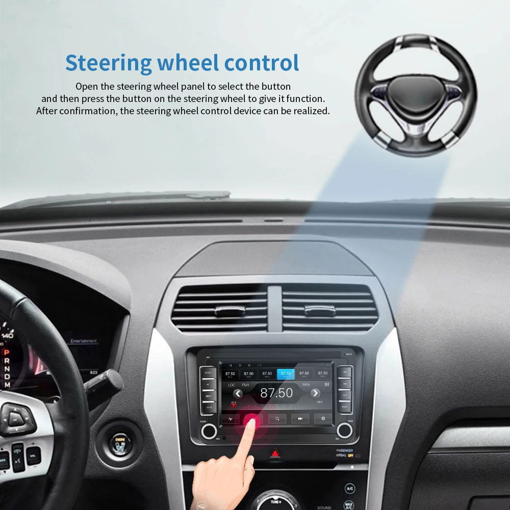 Автомагнитола Hikity 2 Din Android 8 1 GPS для VW/Volkswagen/Golf/Polo/Passat/b7/b6/SEAT/leon/Skoda|Автомагнитолы| |